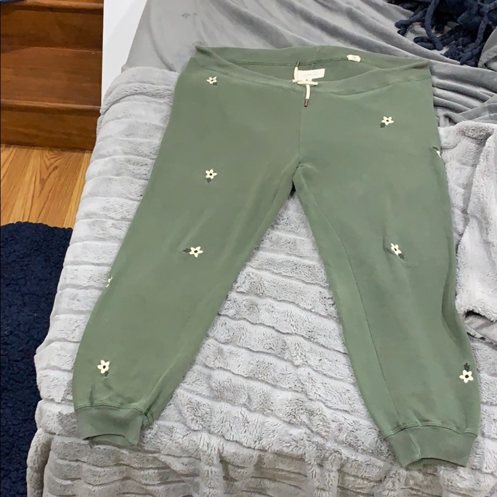 The Great. sweatpants with embroidery size LARGE